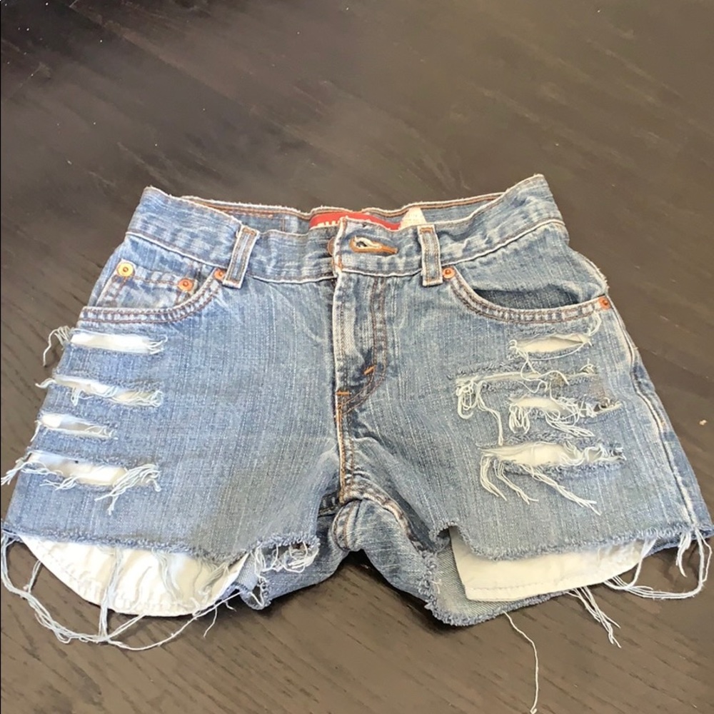 Levi Blue Denim Jean Shorts (Regular 24 X)